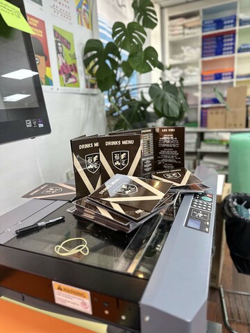 Plaquettes commerciales Cartes et Menus pour restaurants