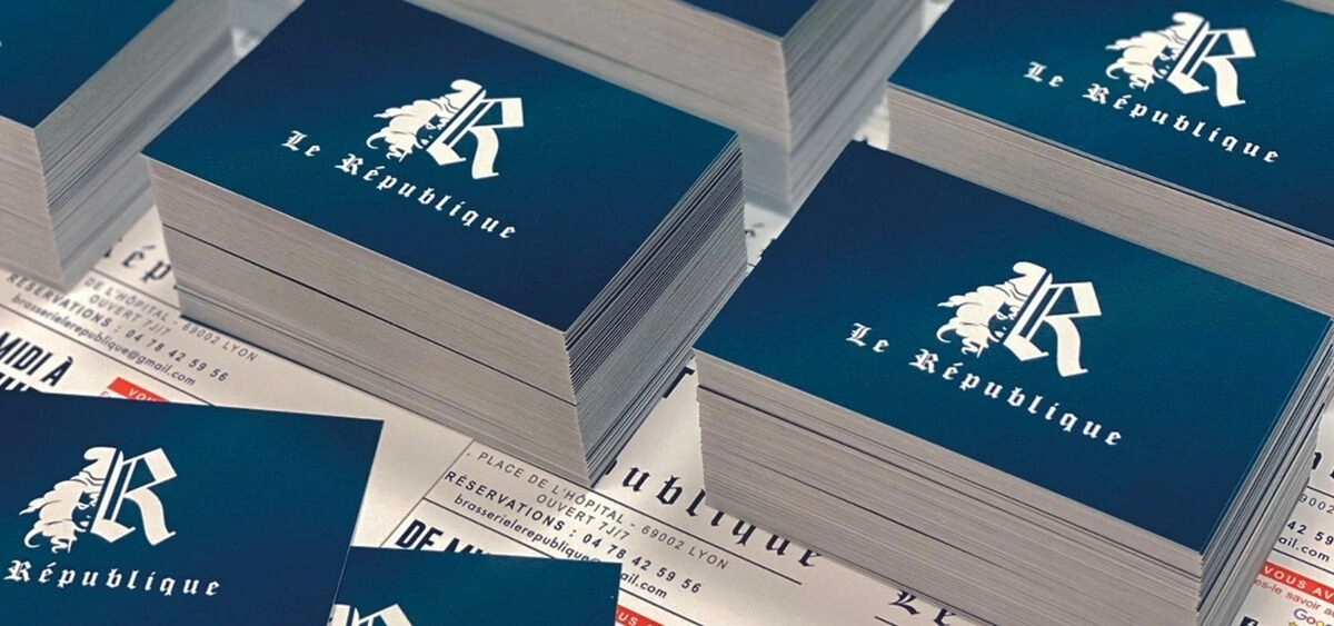 Impression cartes de visite Lyon <span>Papiers à en tête </span>  Marque-pages